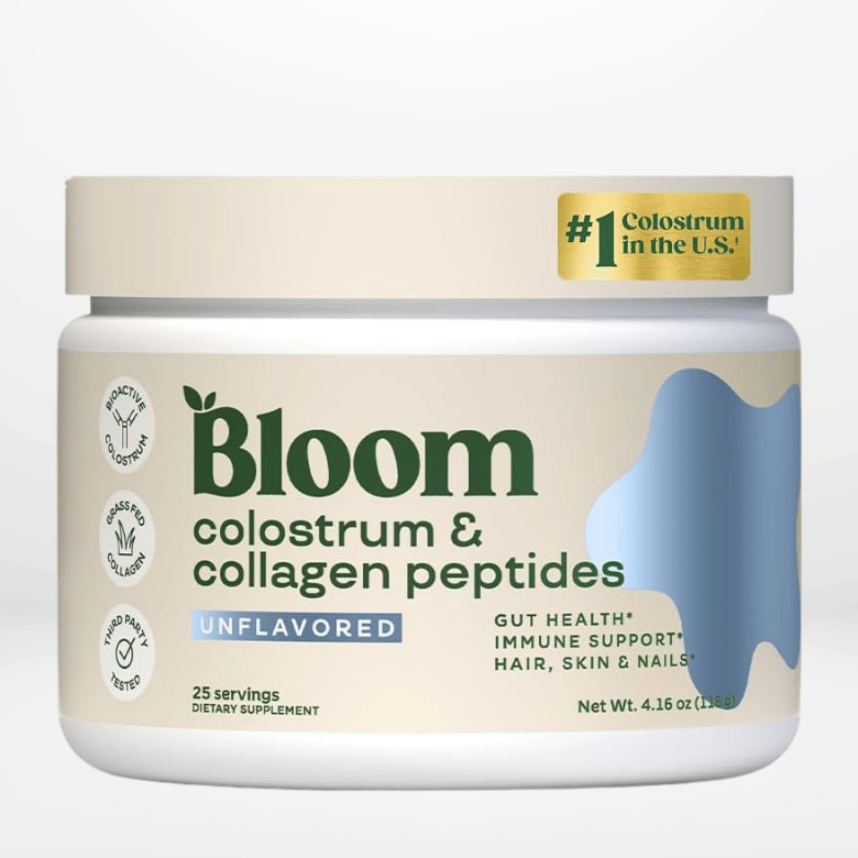 Bloom Nutrition Bovine Colostrum Powder with Vitamin B-12