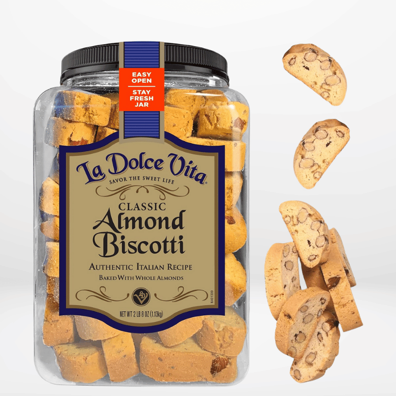 La Dolce Vita Classic Almond Italian Biscotti Cookies