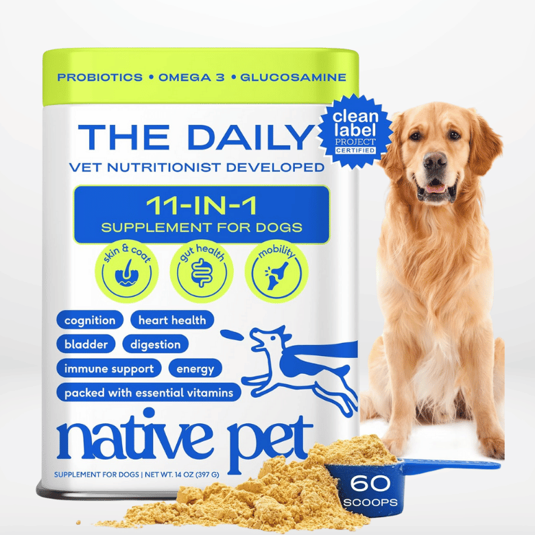 Native Pet Dog Vitamins & Supplements-60 Scoops