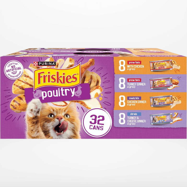 Purina Friskies Gravy Wet Cat Food (Pack of 32) 5.5 oz. Cans