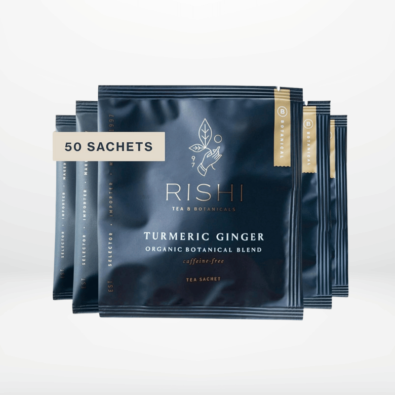Rishi Tea Turmeric Ginger Herbal Tea - 50 Count