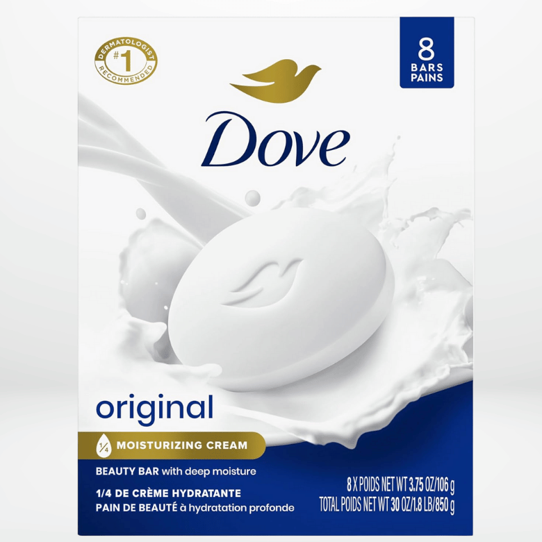 Dove Beauty Bar Soap Original 8 Count